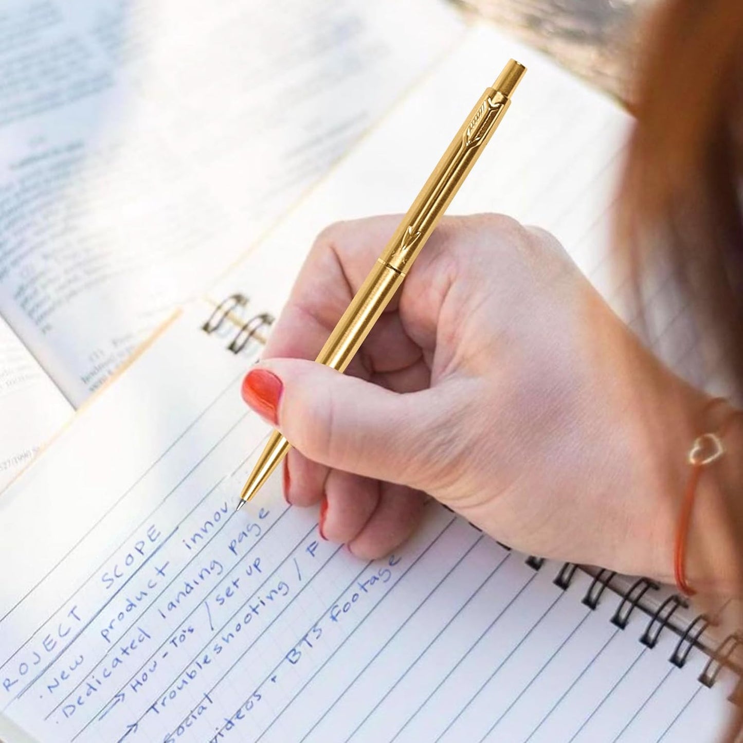 Parker Classic Gold Ball Pen| Ink Color - Blue | Gift For Employees | Leading Pen For Entrepreneurs