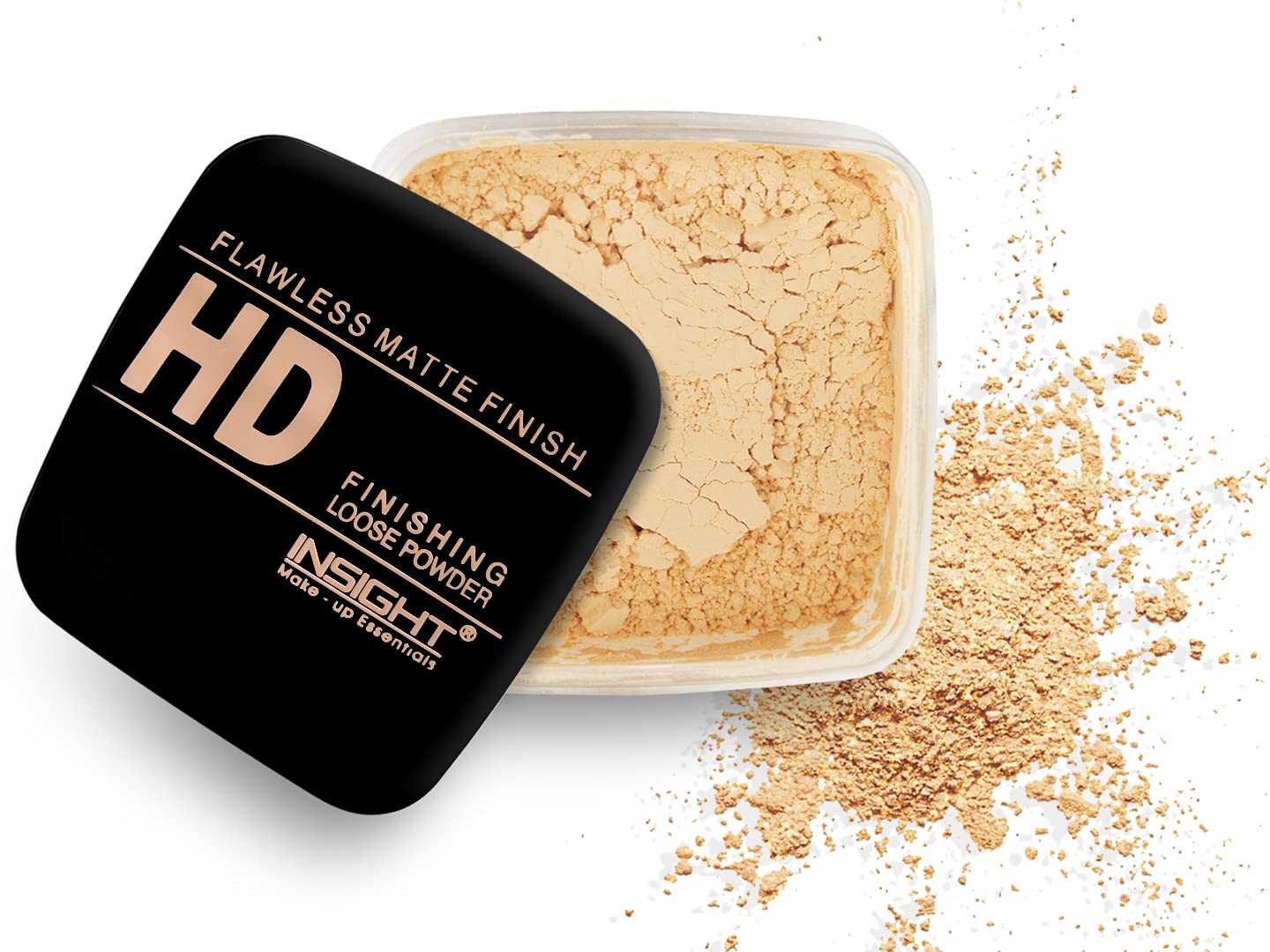 Insight Pressed Powder Translucent Face Powder | HD Finishing Loose Powder | Matte finish | Setting Loose Powder for Long-lasting Makeup | Toxic-Free & Vegan | 13-Honey