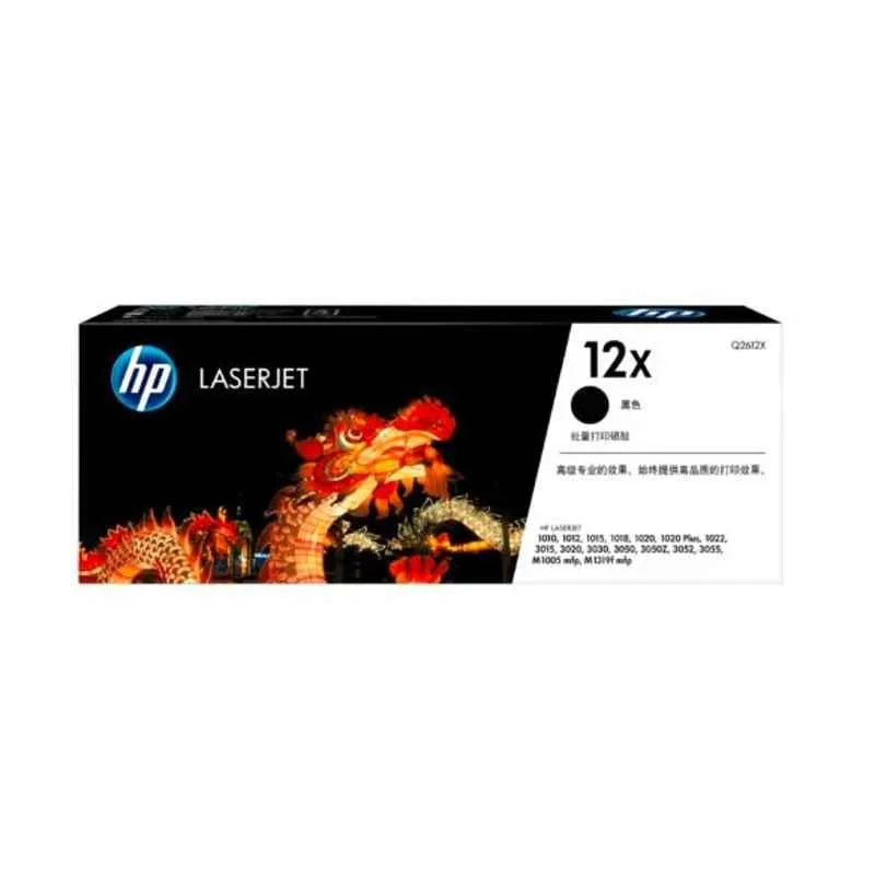 HP 12X Yield Black Original Laserjet Toner Cartridge, Q2612X