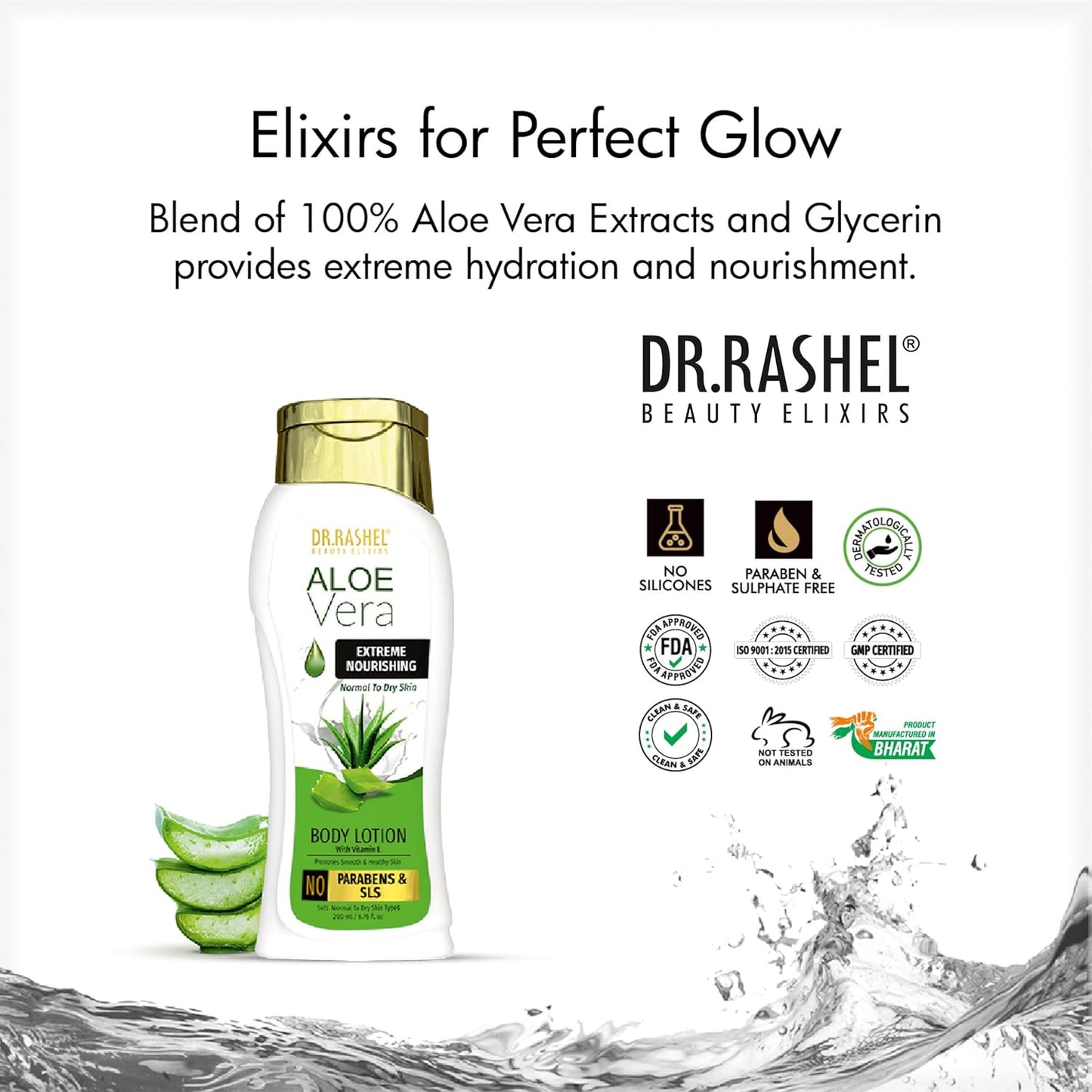 DR.RASHEL Aloe Vera Body Lotion For Men & Women (200 ML)