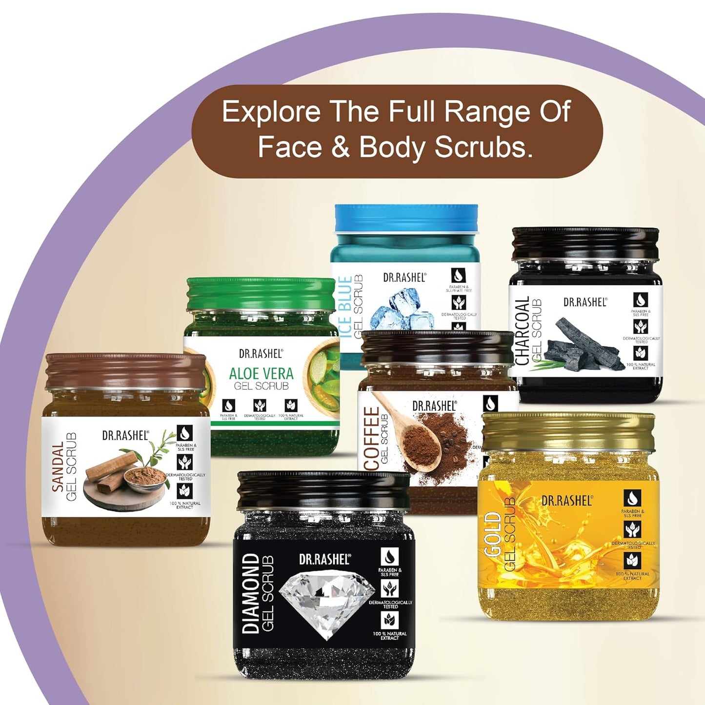 DR.RASHEL Coffee Gel Face & Body Scrub For Men and Women (380 Ml) | All Skin |Cleanser Scrub For Deep Exfoliation | Dead Skin Remover | Tan Removal | Blackhead Remover