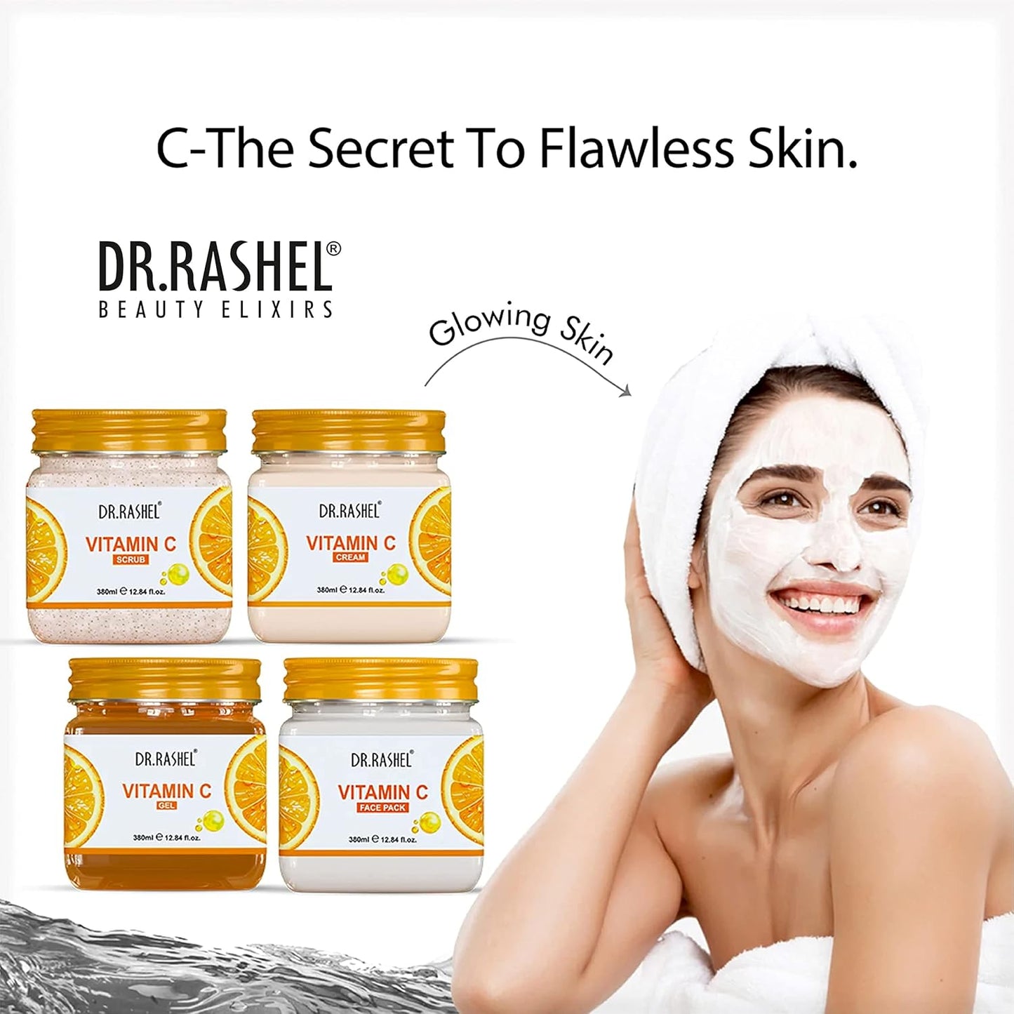 DR.RASHEL VITAMIN C PACK OF 4 (SCRUB, GEL, CREAM & FACEPACK)