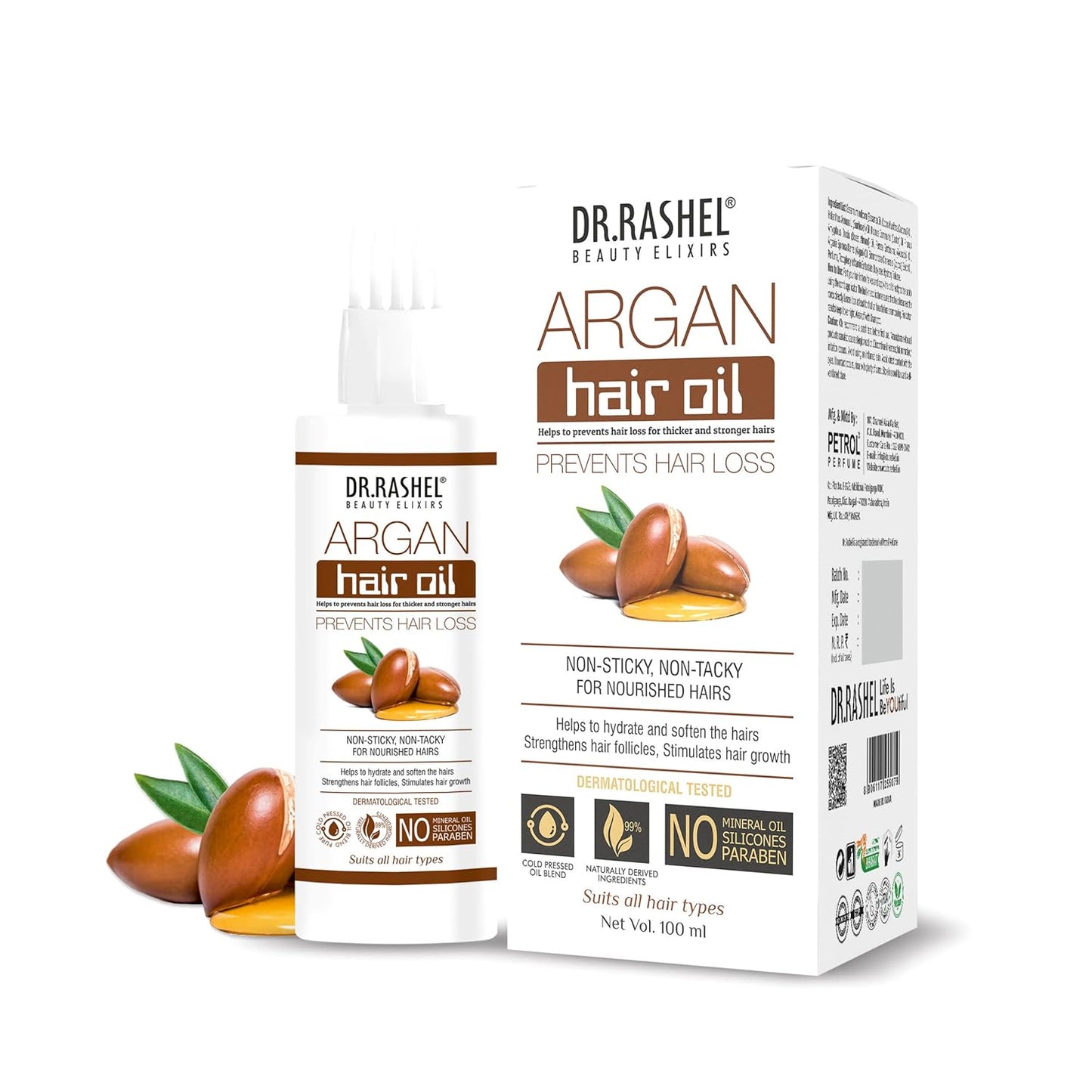 DR.Rashel ARGAN HAIR OIL WHICH HELPS TO PREVENTS HAIR LOSS FOR THICKER & STRONGER HAIRS Hair Oil