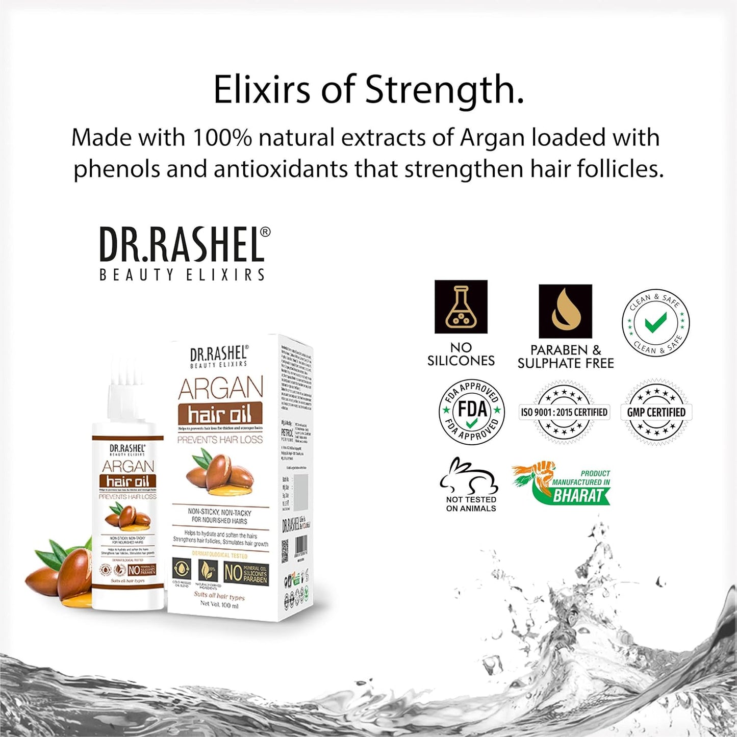 DR.Rashel ARGAN HAIR OIL WHICH HELPS TO PREVENTS HAIR LOSS FOR THICKER & STRONGER HAIRS Hair Oil
