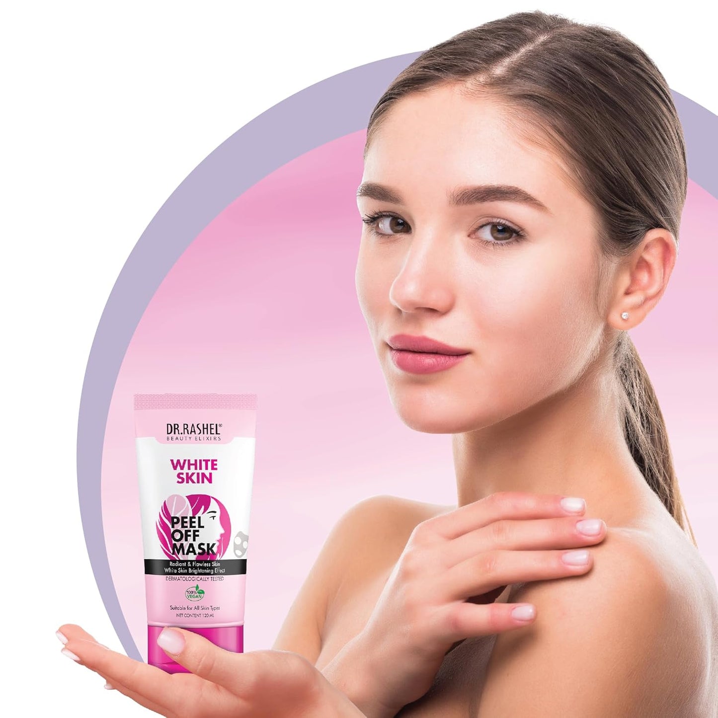 DR.RASHEL White Skin Peel Off Mask For Men & Women (120ml) | Fights Pollution & Dirt | Removes Impurities & Acne | Deeply Detoxifies Skin | Pack of 1