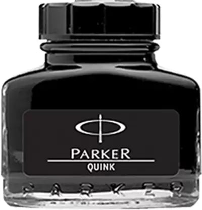 Parker Quink Ink Bottle - Black (Pack of 1) (Ink Color - Black)