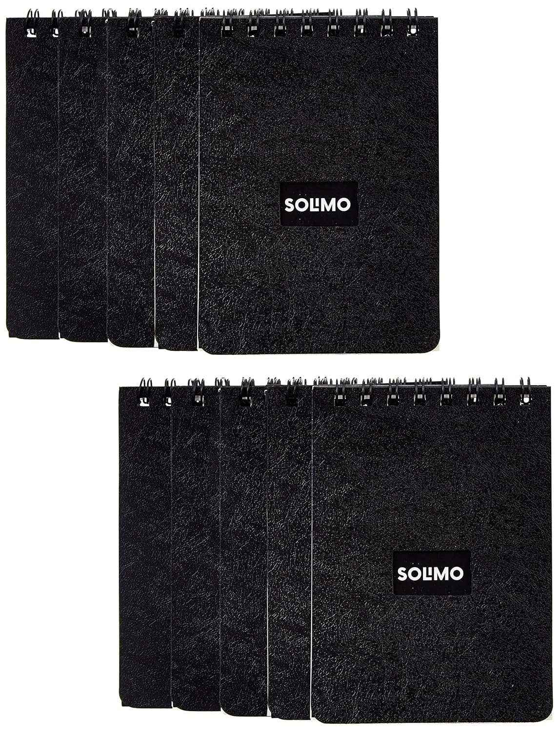 Solimo Wirebound Pocket Size Notebook, A7 Size, 90 Pages,Single Ruled, 70 GSM Paper