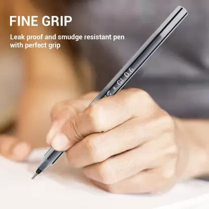 DOMS DF Everyday 0.6 GL Ball Point Pens Box Pack | Lightweight & Sleek Body | Smart Ball Pen (Pack of 80, Ink Color - Black)