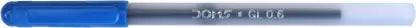 DOMS DF 0.6 GL. Blue Ink Ball Pen (Pack of 80, Ink Color - Blue)