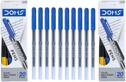 DOMS Everyday Ball Pen (Pack of 50, Ink Color - Blue)