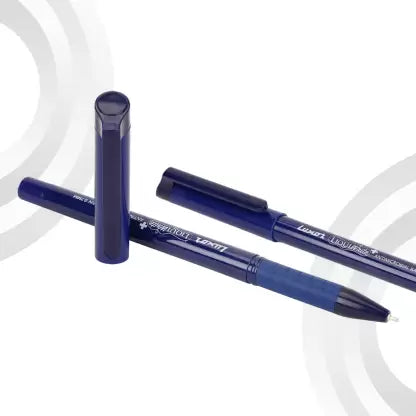 LUXOR Liquiwrite+ Antimicrobial Ball Pen (Pack of 25, Ink Color - Blue)