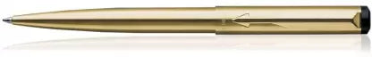 PARKER Vector Gold Roller Ball Pen & Ball Pen With Card Holder Pen Gift Set (Pack of 2, Ink Color - Blue)