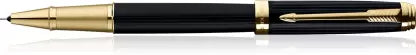PARKER Ambient Laque Black Gold Trim Roller Ball Pen