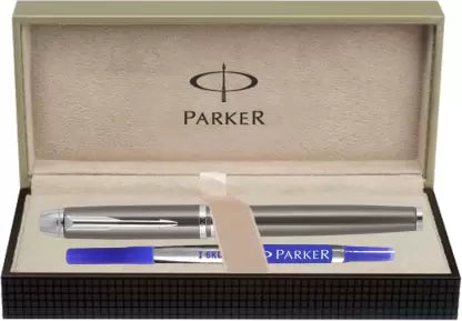 PARKER ODYSSEY GUN METAL CT Roller Ball Pen (Ink Color - Blue)