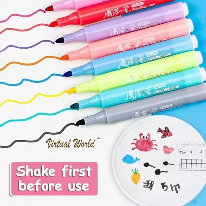 GiftsTown Markers Marker Ink (Pack of 8, Ink Color - Multicolor)