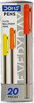 DOMS likho & fecko Ball Pen  (Pack of 80, Ink Color - Blue)