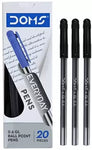 DOMS 0.6GL Ball Pen  (Pack of 60, Ink Color - Black)