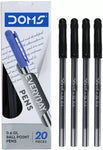 DOMS DF Everyday 0.6 GL Ball Point Pens Box Pack | Lightweight & Sleek Body | Smart Ball Pen  (Pack of 80, Ink Color - Black)