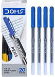 DOMS Use and Throw Ball PENS Ball Pen  (Pack of 4, Ink Color - Blue)