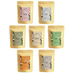 Le'ayur Skincare Combo Of Multani Mitti, Rose Petal, Orange Peel, Neem, Sandalwood, French Green Clay, Dead Sea Clay Powders 50-50 Grams Each