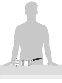 Solimo - 2 Pcs Stainless Steel Cookware Set - (Tope 18 cm, Sauce 14 cm) 2500 Liter