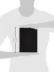 College Spiral Notebook, A5, Size 5.5x8.2 inches, Blank | Travel Writing Notebook, Journal, Notepad, Sketchbook | For Students, Office | Subject Diary | Pack of 3 (Black Cover)