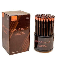 Pentonic Extra Dark Graphite Pencil Tumbler Pack | HB2 Lead | Set of 50 Pcs