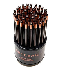 Pentonic Extra Dark Graphite Pencil Tumbler Pack | HB2 Lead | Set of 50 Pcs