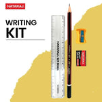 Nataraj Best of Luck Kit, Includes 1 Pencil, 1 Sharpener, 1 Eraser & 1 Scale, Hassle Free Carrying, Essential Stationary Items, Thoughtful Gift Option, Combo of 4 Items