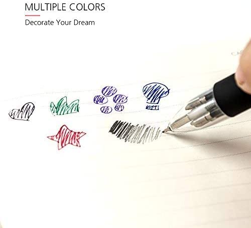 Levin THE NEXT LEVEL IN OFFICE STATIONERY Baile 6 In 1 White Ballpoint Pens 5 Colors 0.7 Mm Ballpoint Pen And 0.5 Mm Mechanical Pencil In One Pen (Pack Of 1, Color May Vary)