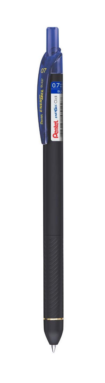 Pentel EnerGel Click Roller Gel Pen - Pack of 4 (BLUE PENS)