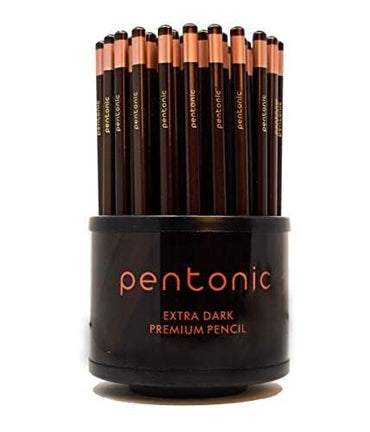 Pentonic Extra Dark Graphite Pencil Tumbler Pack | HB2 Lead | Set of 50 Pcs