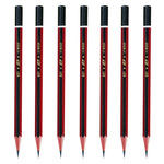 Natraj 621 HB Bold Pencils | Natraj Classic Pencils | Natraj Red Pencils | Pack of 3 Boxes (Total 30 Pencils, 3 Erasers, 3 Sharpeners)