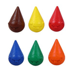 Doms 6 Shades Grippie Crayons Box Pack | Easy Grip For Toddlers | Bright & Intense Colors | Non Toxic Colouring Range, Safe For Children | Pack of 1