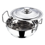 Vinod Kitchen in The Box Stainless Steel Cookware Combo Set of 25 Pcs | Multipurpose Kitchen Set for Cooking | Bartan/Donga Set | Induction and Gas Base- Silver