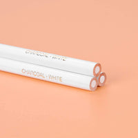 KIRA 3Pcs White Charcoal Pencils Graphite Drawing Painting Sketch Pencils Pens Artist Shading Painting Pencils Art Tools for Professionals Kids Beginners Artists Sketching Coloring