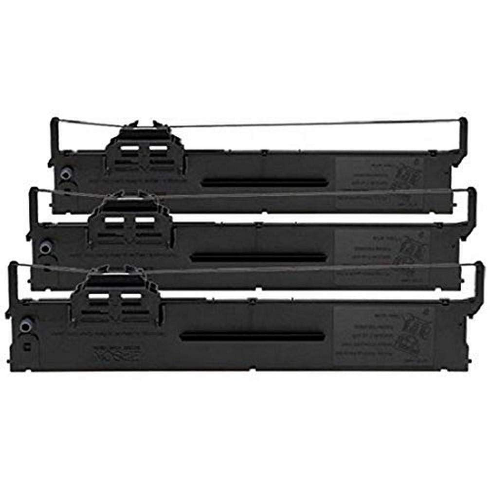 Epson C13S015339 SIDM Black Ribbon Cartridge for PLQ-20/22, 3-Pack