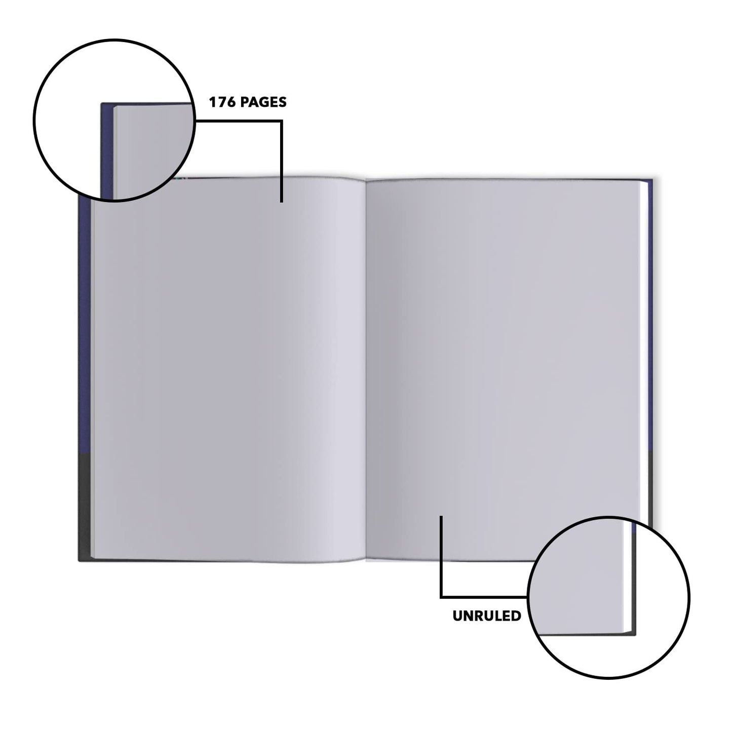 Classmate Pulse A5 Notebook | Flexi-Bound Hard Cover Notebook | 176 Pages | 80GSM Natural Shade Paper | Unruled | 8 Special Pages Inside |Ideal for Personal and Professional Use