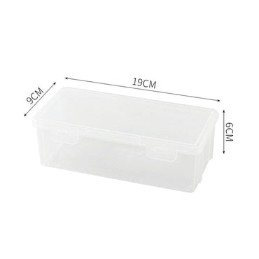 Plastic Pencil Box Stackable Translucent Clear Pencil Box Office Supplies Storage Organizer Box for Gel Pens Erasers Tape Pens Pencil Case School Supplies on Clearance (2)