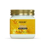 DR.RASHEL Gold Face Pack for Glowing Skin, Oil Control, Acne, Pimples, Detan, Blemishes, Pigmentation & Brightening, Face Cleansing For Face & Body (380 Ml)