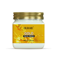 DR.RASHEL Gold Face Pack for Glowing Skin, Oil Control, Acne, Pimples, Detan, Blemishes, Pigmentation & Brightening, Face Cleansing For Face & Body (380 Ml)