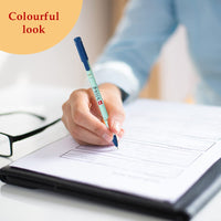 Cello Bling Pastel Ball Pen | Blue Ball Pen | Jar of 25 Units | Best Ball Pens for Smooth Writing | Ball Point Pen Set | Pens for Students | Office Stationery Items | Best pen for Exam