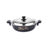 JESA HOMES 3 Pieces Accessories | Non Stick Induction Cookware Cooking Cooktop Combo Set for Kitchen | Kadai with Lid, Sauce Pan, Fry - Frying Pan | Made of Cast Iron