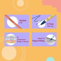 Cello Bling Pastel Ball Pen | Blue Ball Pen | Jar of 25 Units | Best Ball Pens for Smooth Writing | Ball Point Pen Set | Pens for Students | Office Stationery Items | Best pen for Exam