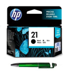 HP 21 Ink Cartridge (Black) with 3in1 Multi-Function Mobile Phone Stand, Stylus Pen, Anti-Metal Texture Rotating Ballpoint Pen (Very Colors)
