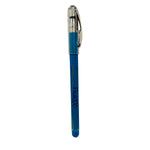 Natraj Fluid X Ball Pens | Break-free Writing | Smooth Ink Flow | Non-slip Grip for Comfortable Writing | Smudge Proof on Papers | Firm Pocket Clip | Blue Colour Ink | School & Office | Pack of 10
