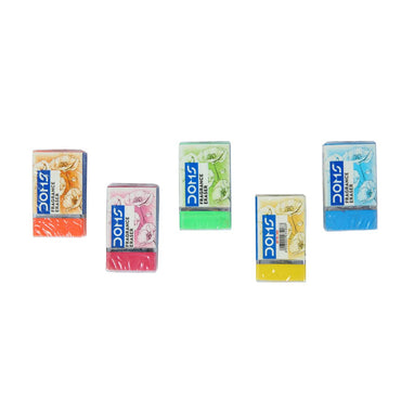 Doms Non-Toxic Fragrance Erasers Set | for Clean & Clear Erasing | Stationery Gift Item for Kids & Students | Playful Body Colors | Pack of 20 Pieces