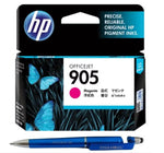 HP 905 Magenta Ink Cartridge T6L93M Bundle with  3 in 1 Multi-Function Creative Mobile Phone Stand, Stylus Pen, Ballpoint Pen (Very Colors)