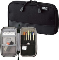 MEDICINEKING Perfect Pouch for Keeping Your pens, Pencils, and Small Accessories neatly Arranged Pack of 1 (Black)