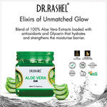 DR.RASHEL Aloe Vera Gel with natural Aloevera Extract for Men & Women for Moisturize and Sooth Glowing Skin with No Parabens, SLS, Silicones & Colour (380ml)